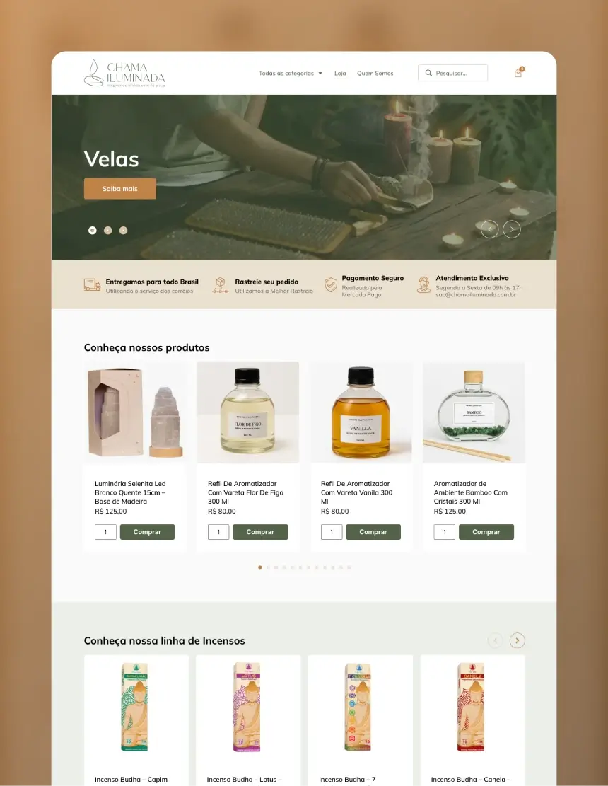 Jonas Verissimo Criacao de sites Chama Iluminada