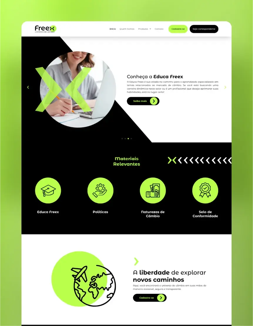 Jonas Verissimo Criacao de sites Freex Cambio